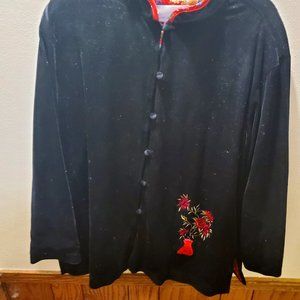 Susan Graver Asian Inspired Top